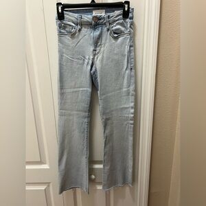 Frame Denim Light Blue Le Crop Mini Boot Jeans